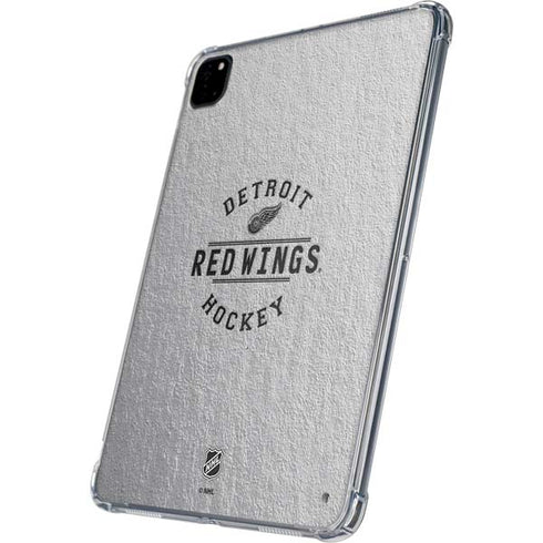 NHL Detroit Red Wings Black Text iPad Pro 11in (2024) Clear Case